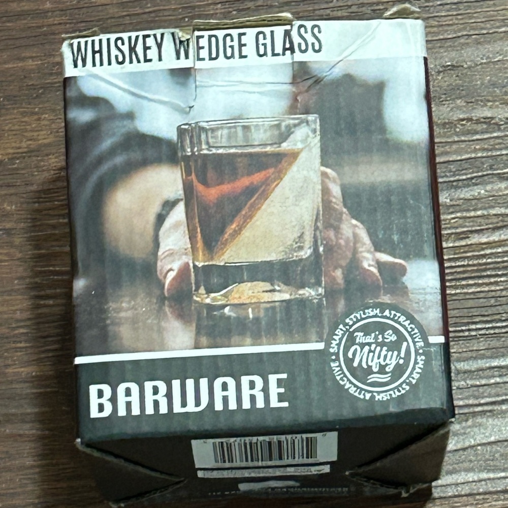 Nifty Barware‎ Whiskey Wedge Square Cocktail Glass Ice Wedge NIB